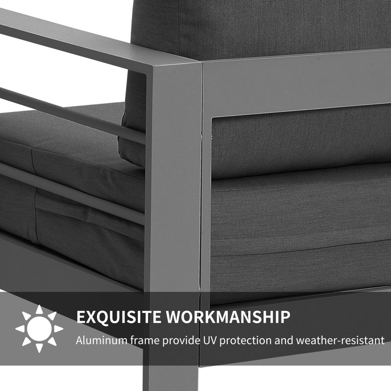 Latitude Run® Outdoor Aluminum Loveseat & Reviews Wayfair